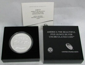 2017 P ATB エフィジーマウンズ シルバー 5オンス アメリカ ザ・ビューティフル 標本箱 COA 17AJ
