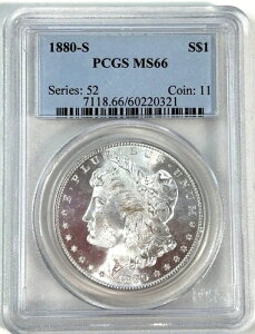 1880-S ���[�K����� - PCGS MS66 #60220321 - ���ʂɂ킸���ȕϐF����