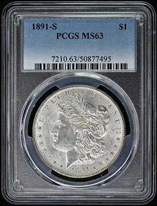 1891-S 1h KE_[ PCGS MS63