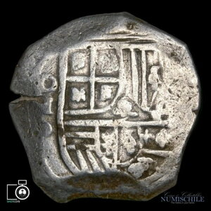 メキシコ、8レアル、1599-1621年、フェリペ3世、スペイン植民地銀貨