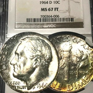 1964N D [Yxg _C NGC MS67 FT FB tg[`oh NGCi $700! #T115
