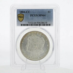 1884-CC 1�h�� �J�[�\���V�e�B �����K����� 90% ���� PCGS MS 64