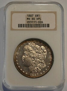 1887�N P NGC MS64DMPL �f�B�[�v�~���[ �v���[�t���C�N �����K�����
