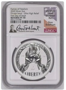 2020�N �t���C���Y�E�I�u�E�t���[�_�� �V���o�[ 2�I���X Rev PF70 UHR NGC �_�u�� �{�� ���M�T�C������