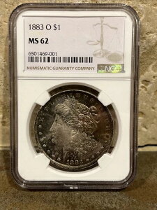 1883�N O �č������K����� $1 NGC MS 62 90% ��� �f���炵���F��