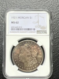 1921�N P �č� �����K����� $1 NGC MS 62 90% �� �f���炵���F�� �r�f�I������