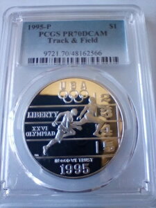 1995-P ���㋣�Z �A�g�����^�I�����s�b�N�L�O PCGS PR70DCAM POP 91 NFC