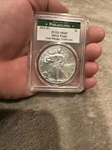 2015-(P) �A�����J���V���o�[�C�[�O�� - �t�B���f���t�B�A PCGS MS69 79640 �R�C�����v58