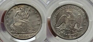1855N O ȎȐ_ n[th 50Zg PCGS AU ڍ ȃN[jOς