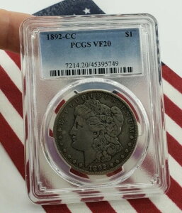 1892 CC VF20 PCGS KE_[ݒn $1 EoeBEEhEC[O