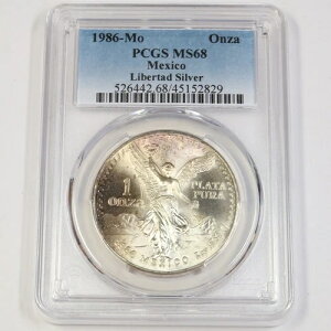 1986�N Mo PCGS MS68 ���L�V�R - �g�[�����H 1�I���X �V���o�[ ���x���^�b�h - �E���E�I���U �R�C�� #43011A