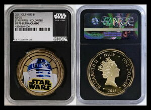 2011�N �����b�L �j�E�G $1 R2-D2 �X�^�[�E�H�[�Y �J���[�� NGC PF70 UC