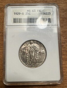1929�NS�X�^���f�B���O���o�e�B�V���o�[�N�H�[�^�[MS63FH ANACS�\�[�v�{�b�N�X