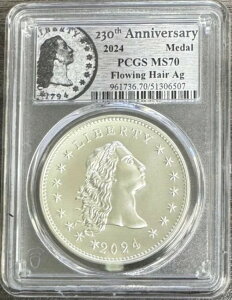 2024N Flowing Hair 230NLO PCGS MS70