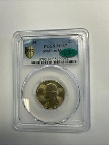 1934�N���V���g���V���o�[�N�H�[�^�[�~�f�B�A�����b�g�[PCGS MS67 CAC