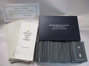 フランクリンミント 世界最高の切手100枚 ミニチュアシルバー 未開封