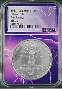 2021 NGC MS 70 1�I���X �V���o�[ �j�R���E�e�X�� �t���[�G�l���M�[ �E�H�[�f���N���t�^���[