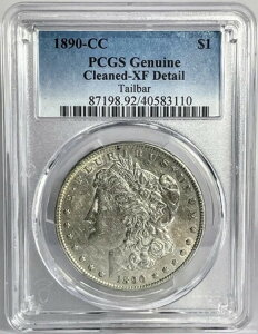 1890年製 モーガンドル PCGS XF ディテールクリーニング済み **テールバー** (D148)