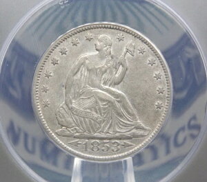 1853NuPvȌ^oeBn[th *ARROWS & RAYS* 50Zg ANACS EF45 #316 XF ECC&C