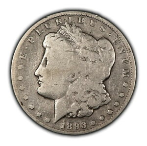 1893-CC 1ドルモルガン銀貨 - 魅力的なキーデート カーソンシティ - SKU-B3850