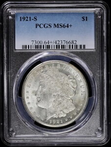1921-S 1h K PCGS MS 64+ |  UNC BU