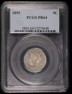 1895�N P�j�b�P�� ���o�e�B�w�b�h PCGS PR-64 �v���[�t