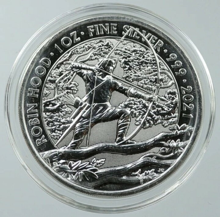 楽天市場】2021年 英国 エリザベス2世 ロビンフッド 銀貨 1オンス 2 