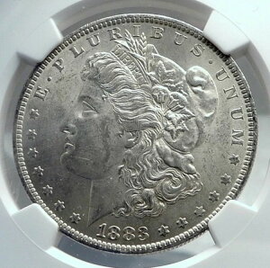 1883�N �A�����J���O�� �V���o�[ �����K�� US�h���R�C�� �C�[�O�� NGC MS i81181