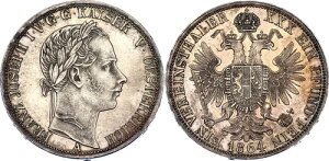 I[XgA 1 Vereinsthaler 1864 A KM# 2244  tcE[[t1 UNC