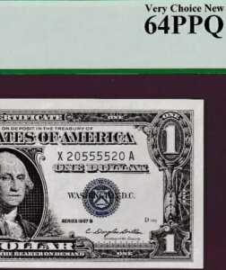 t@V[ubNGh VA20555520 $1 1957 B Vo[ؖ m[g Fr.1621 PCGS