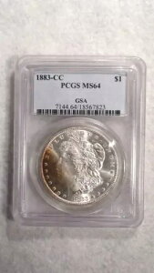 1883 CC �����K�� �_���[ PCGS MS64 GSA �S�[�W���X�Ȃ��ǂ����t�̃J�[�\�� �V�e�B 1 �h�� �R�C��!