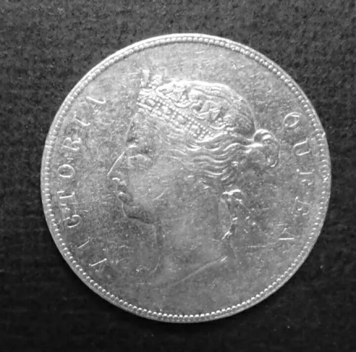 楽天市場】1892年香港（ヴィクトリア女王）50セント銀貨。VF+ 