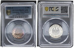 2}[N 1933 A - }[eBE[T[ J.352 - v[t PCGS PR62CAM 90928