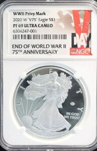 2020-W �V���o�[ �C�[�O�� NGC �O���[�h PF69 �E���g�� �J���I V75 �v���C�x�[�g!