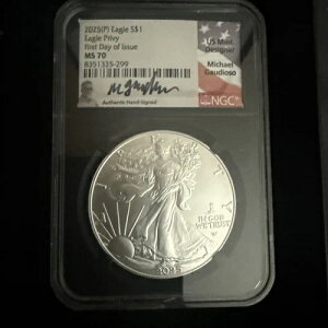 2025 (P) $1 1�I���X �V���o�[ �C�[�O�� W/�C�[�O�� �v���C�x�[�g NGC MS70 FDI GAUDIOSO BC ��������