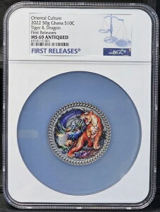 2022�N 50g �K�[�i S 10C �^�C�K�[���h���S�� �t�@�[�X�g�����[�X NGC MS69 �A���e�B�[�N TOP POP! #1