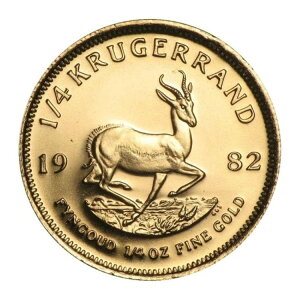 1982年南アフリカ金貨クルーガーランド1/4オンス未流通