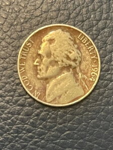 美しいリバティ1964年D5セント、希少コイン、アメリカ合衆国の歴史