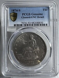 1874-S fՋ T$1 PCGS Unc ڍ
