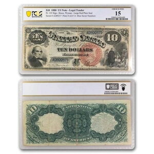 1880�N 10�h�� �@��ʉ� �_�j�G���E�E�F�u�X�^�[�̓��� F-15 PCGS (Fr#103)