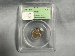 1919-D }[L[_C 10Zg PCGS MS63 I[hO[z_[ (EJJ)