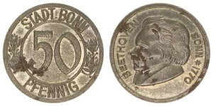 �{���ANotgeld-Probe ���� 50 Pfennig Xf-Bu�A�����ȏ�Q 85009