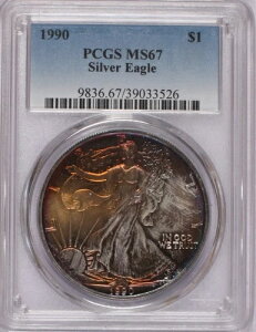 1990N EH[LOEoeB Vo[ 1h PCGS MS67 S[WXJ[IB