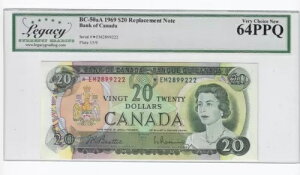 1969 BOC BC-50aAA$20 Bea/Ras SN# *EM 2899222 Legacy 64 PPQ m[g