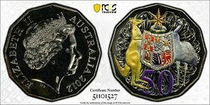 I[XgA 2012N nCp[^bN R[gEIuEA[Y 50ZgRC PCGS MS69 gbv|bv #1527