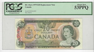 1979�N BOC BC-54aA�A$20 Law/Bou SN: 51001664085 PCGS AU-53 PPQ Repl. Note
