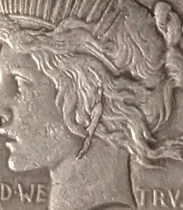 1922年 PCGS AU 詳細 VAM-2A イヤリング ダイブレイク トーン ピース シルバー ダラー イヤリング