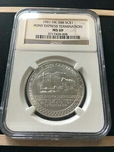 1961�N ������h�� $1 HK-588 NGC MS69 �|�j�[�G�N�X�v���X�I�� - �Z���e�j�A��