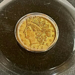 PCGS AU Det 1872 �J���t�H���j�A �t���N�V���i�� �S�[���h ���p�` ���o�e�B�w�b�h BG-791 G25C