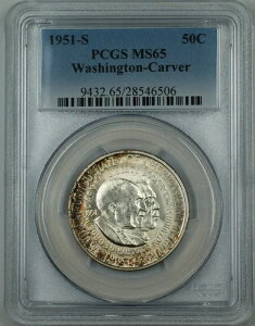 1951-S ���V���g���E�J�[�o�[��� �n�[�t�h�� PCGS MS-65 �y���ϐF ���Ɋ�
